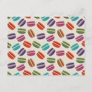 carte postale macarons