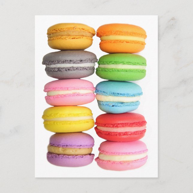 Carte Postale Macarons (Devant)