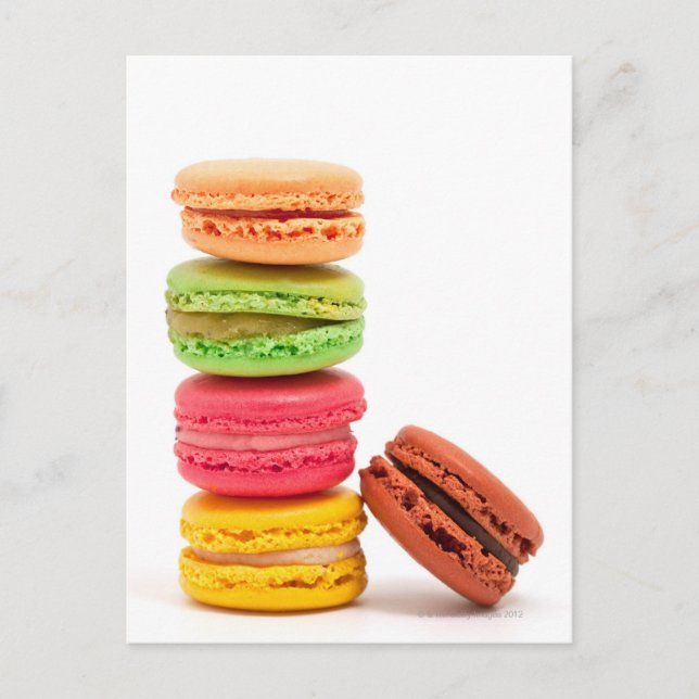 Carte Postale Macarons français (Devant)
