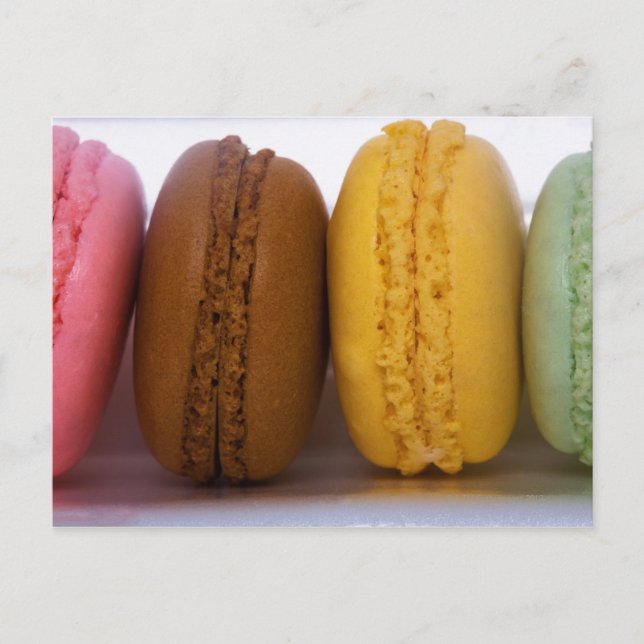 Carte Postale Macarons français gastronomiques importés (macaron (Devant)