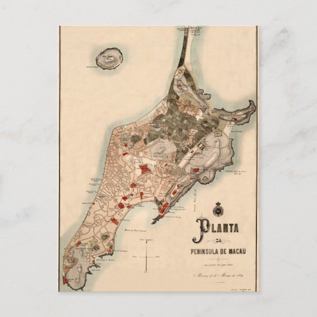 Carte Postale macau1889 (Devant)