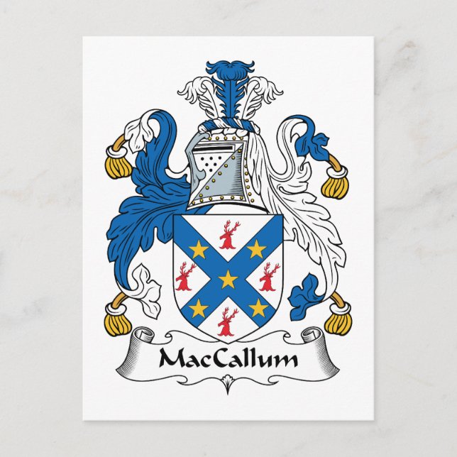 Carte Postale MacCallum Family Crest (Devant)