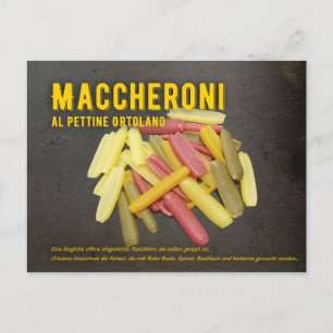 Carte Postale Maccheroni al pettine Recette italienne