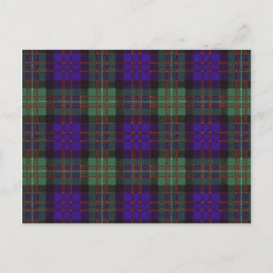 Carte Postale MacDonald de Glengarry Scottish Tartan motif