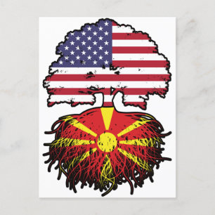 Carte Postale Macédoine États-Unis d'Amérique États-Unis