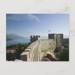 Carte Postale MACÉDOINE, Ohrid. Château de Car Samoil - Château
