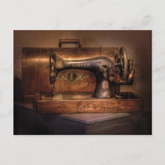 Carte Postale Machine à coudre - Chanteur (Devant)
