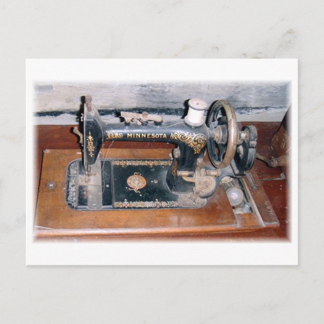 Carte Postale Machine à coudre du Minnesota (Devant)