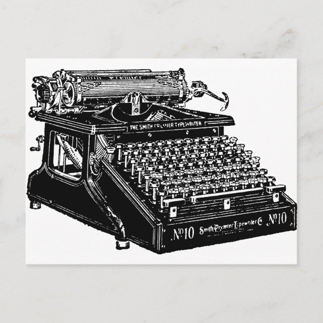 Carte Postale Machine à écrire 1910 (Devant)