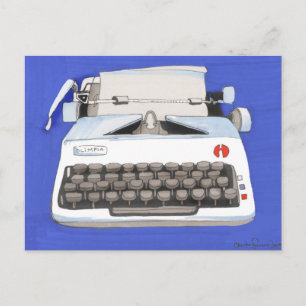 Carte Postale Machine à écrire classique