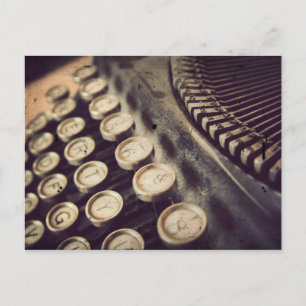 Carte Postale Machine à écrire vintage