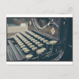 Carte Postale Machine à écrire vintage