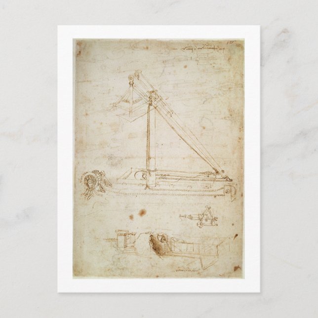 Carte Postale Machine de guerre (crayon sur papier) (Devant)
