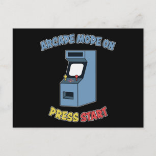 Carte Postale Machine de jeu vidéo rétro Arcade Cadeau de jeux r
