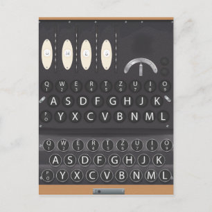 Carte Postale Machine Enigma