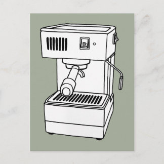 Carte Postale Machine Espresso