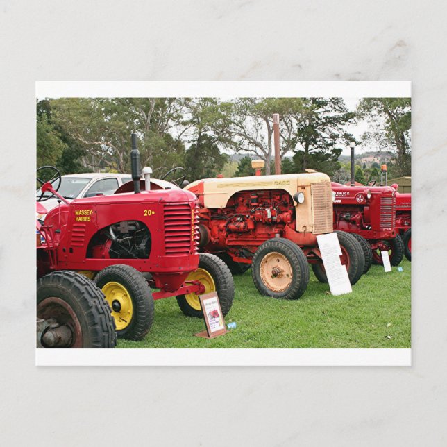Carte Postale Machines agricoles des tracteurs anciens 2 (Devant)