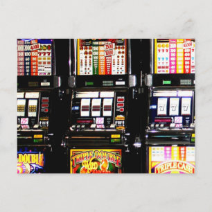Carte Postale Machines de rêve - Machines à sous Lucky