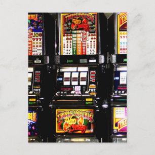 Carte Postale Machines de rêve - Machines à sous Lucky