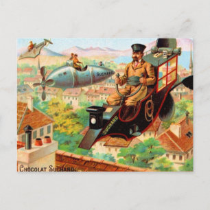Carte Postale Machines vintages de vol au chocolat Suchard