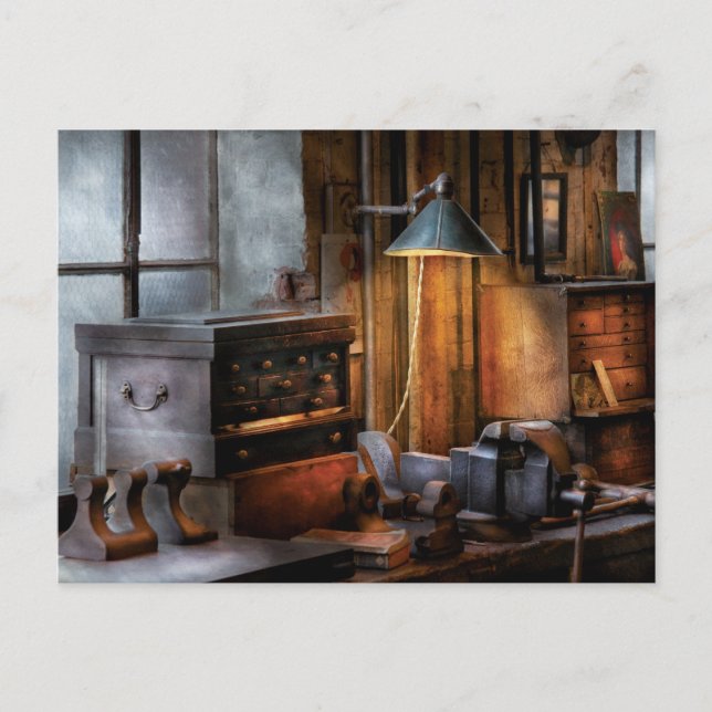 Carte Postale Machiniste - Mon poste de travail (Devant)