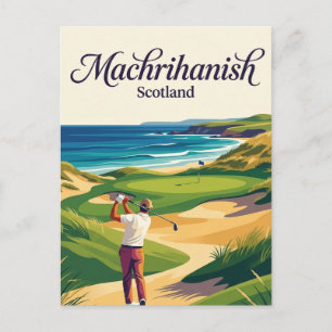 Carte Postale Machrihanish, Écosse