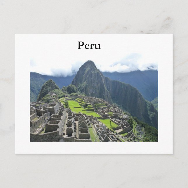 Carte postale Machu Picchu (Devant)