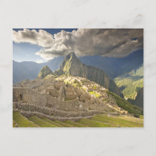 Carte Postale Machu Picchu, ancient ruins, UNESCO world 2