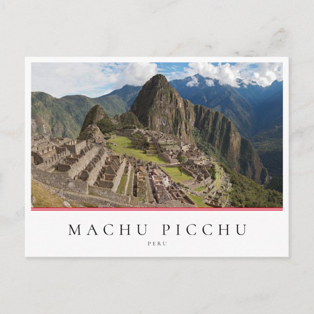 Carte Postale Machu Picchu, inca ville au Pérou (Devant)
