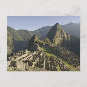 Carte Postale Machu Picchu, ruines de la ville Inca, Pérou.