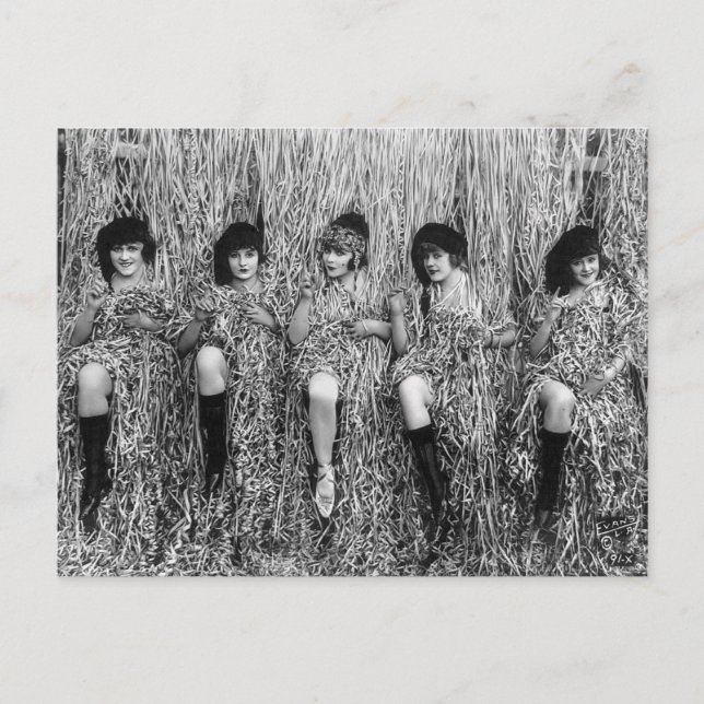 Carte Postale Mack Sennett Girls, 1918 (Devant)