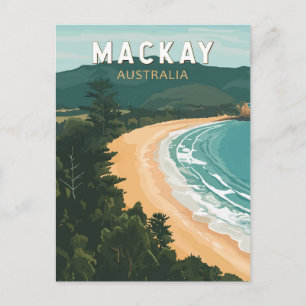 Carte Postale Mackay Australia Travel Art Vintage