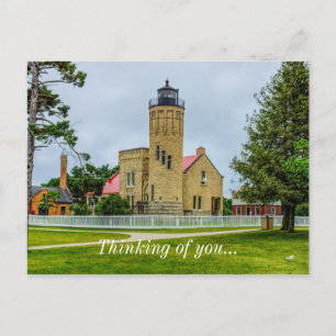 Carte Postale Mackinac Point Lumière Pensée De Vous