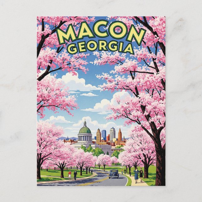 Carte Postale Macon Georgia Travel (Devant)