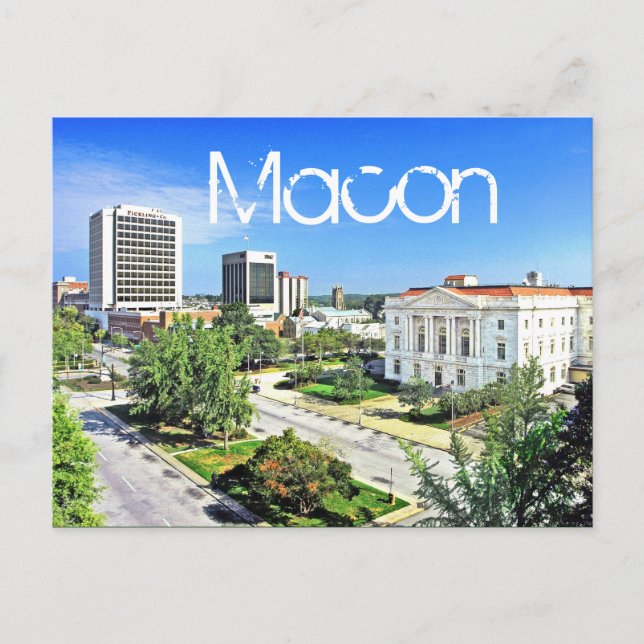 Carte Postale Macon, Géorgie, États-Unis (Devant)