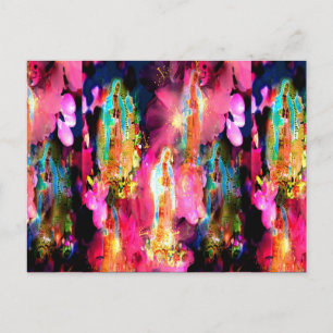 CARTE POSTALE MACONNE ROSE DE GUADALUPE EN CHERRY BLOSSOMS