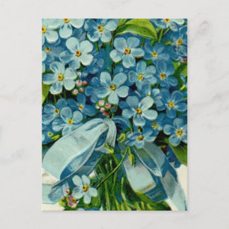 Carte postale maçonnique de myosotis