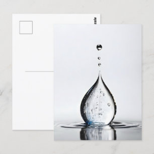 Carte Postale Macro goutte d'eau