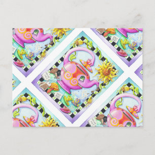 CARTE POSTALE MAD À PROPOS DE TEA PARTY