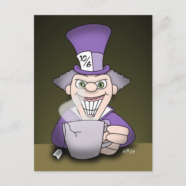 Carte postale Mad Hatter (Devant)