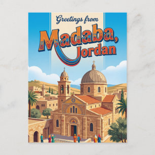 Carte Postale Madaba Jordanie