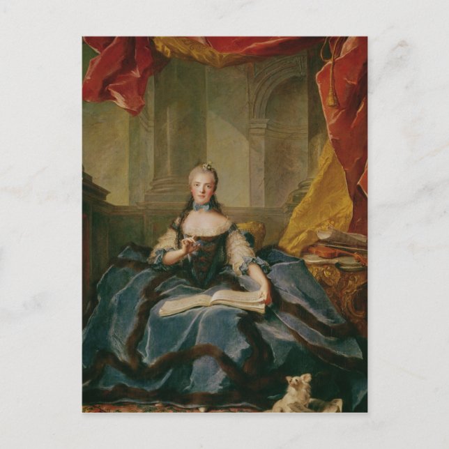 Carte Postale Madame Adelaide de France en tenue de cour, 1758 (Devant)