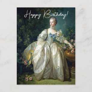 Carte Postale Madame Bergeret 1766 Boucher Joyeux anniversaire