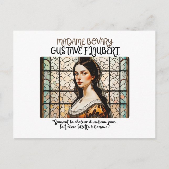 Carte Postale 'Madame Bovary', by Gustave Flaubert (Devant)