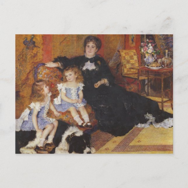 Carte Postale Madame Charpentier et ses enfants de Renoir (Devant)