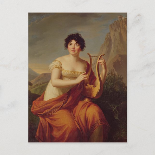 Carte Postale Madame de Stael comme Corinne (Devant)
