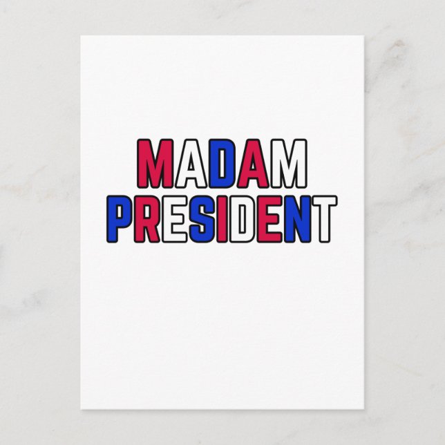 Carte Postale Madame la Présidente (Devant)
