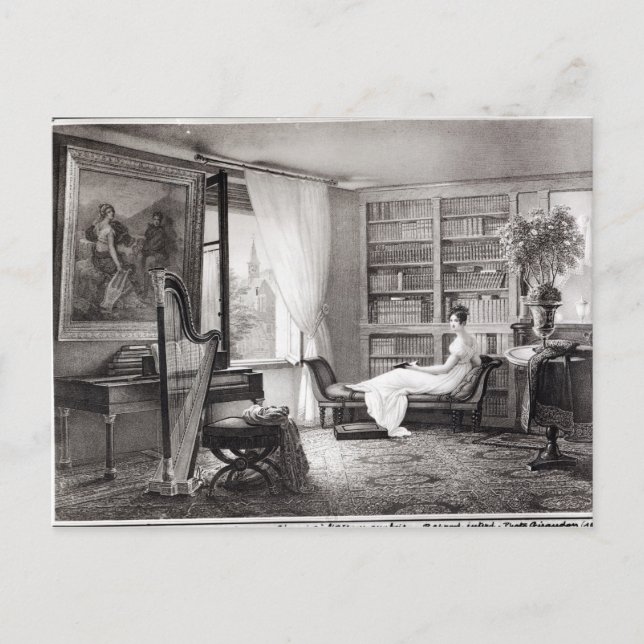 Carte Postale Madame Recamier à l'Abbaye aux Bois (Devant)