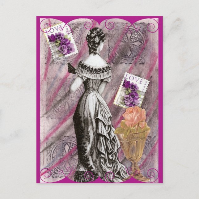 Carte Postale Madame victorienne Love (Devant)