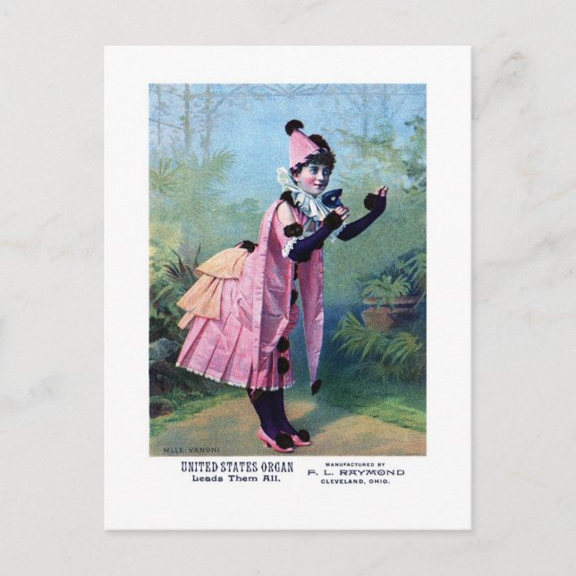 Carte Postale Mademoiselle Vanoni (Devant)